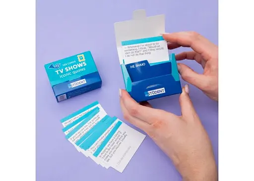 Настольная игра English Student Карточки для изучения английского языка English Student TV Shows. Iconic Quotes (укр.) (591226004) - фото 2