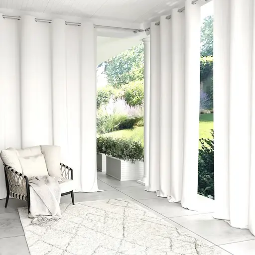 Штора уличная водонепроницаемая для беседки (2.2 х 1.45 м) Белый - фото 4