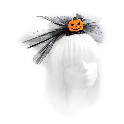 Заколка Тыковка с фатой - фото 1