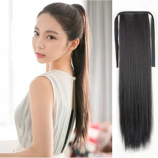 Накладний хвіст-шиньйон Didaka 50 см Брюнет K0734-1 - фото 6