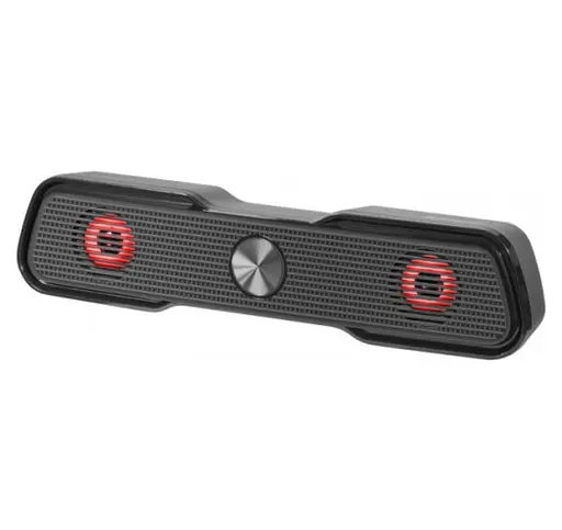 Акустическая система саундбар Defender Z1 6Вт USB с подсветкой (Черный) - фото 2