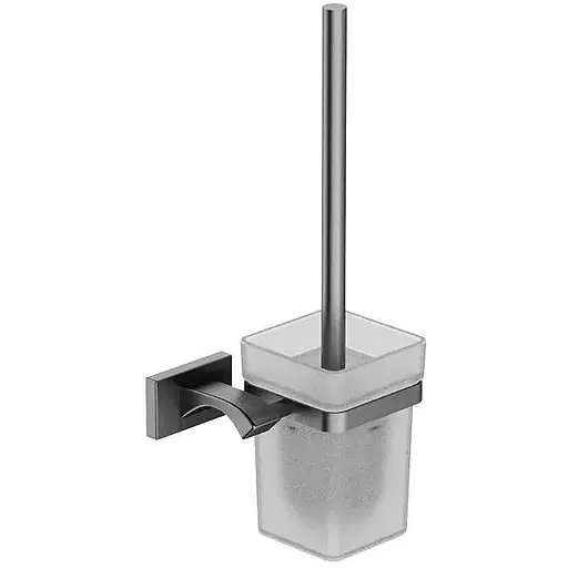 Ершик для унитаза настенный Gappo G0710-9, Графитовый хром - фото 1