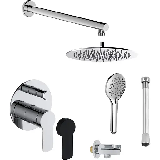 Душова система прихованого монтажу Volle Libra SET20220108, Хром - фото 1
