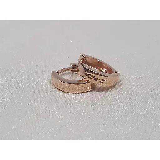 Золотые серьги с алмазной гранью. 470154 - фото 2