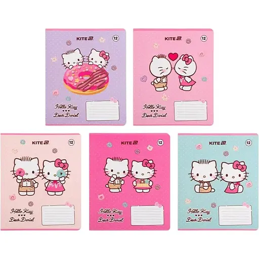 Набор тетрадей Kite Hello Kitty 12 листов в клетку 25 шт. (HK25-232-2)