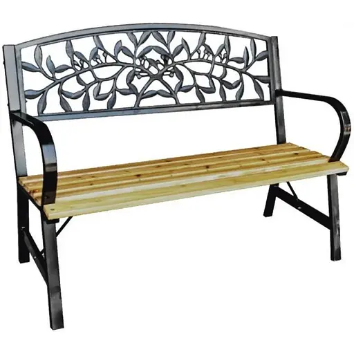 Садовая скамейка Garden Line Fossy с декорированной спинкой