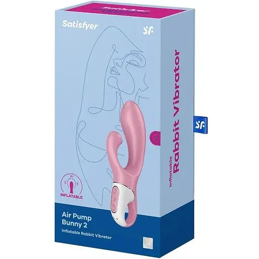 Вибратор-кролик Satisfyer Air Pump Bunny 2 надувается - фото 5