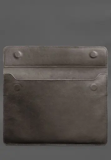 Кожаный чехол-конверт BlankNote на магнитах для MacBook Air 15 (2023) Темно-бежевый - фото 3