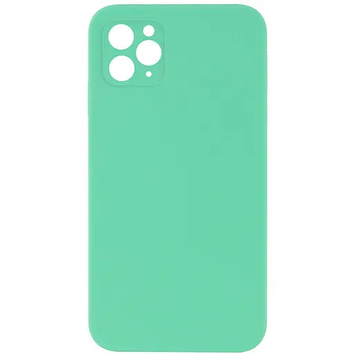 Чехол Epik Silicone Case Square Full Camera Protective AA NOLOGO для Apple iPhone 11 Pro Max 6.5 Зеленый/Spearmint