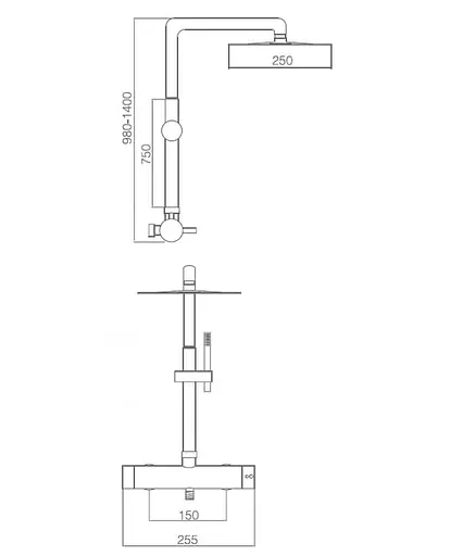 Душова система Imex S316 нержавіюча сталь BDK034, Нержавіюча сталь - фото 6