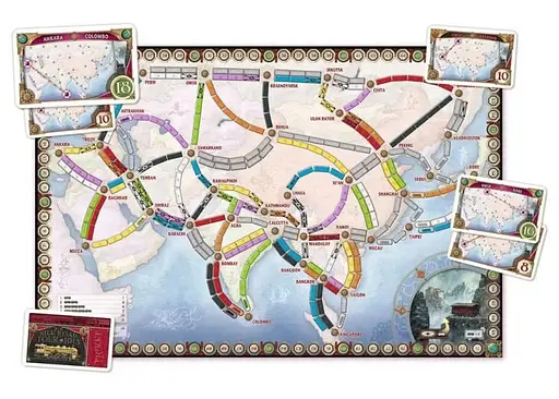 Настольная игра Days of Wonder Билет на поезд - Коллекция карт №1: Азия + Легендарная Азия (Ticket to Ride - Map Collection 1: Asia + Legendary Asia) (англ.) (DOW720113) - фото 4