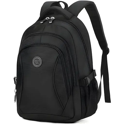 Універсальний міський рюкзак Justpack з ортопедичною спинкою 26х42х18 см чорний (8853) - фото 3