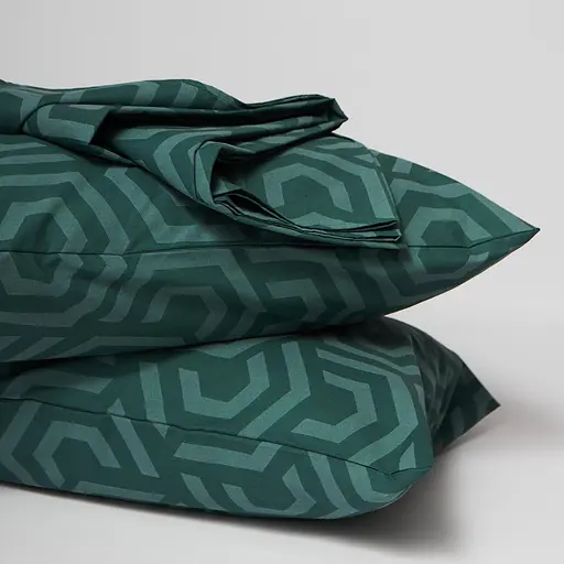 Постільний набір Moon&Star (простирадло 220х240 см + 2 наволочки 40х60 см) Бязь Gold Люкс Emerald Maze - фото 3