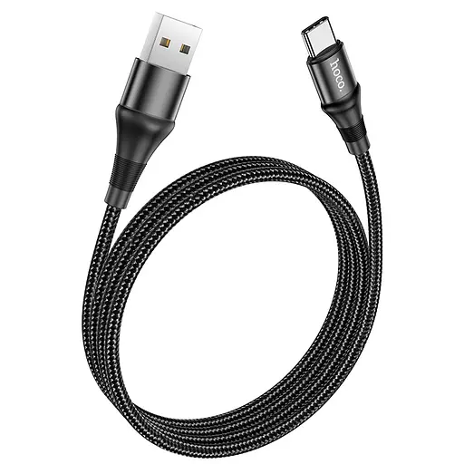 Кабель усиленный Hoco X50 Excellent USB - Type-C 1 метр черный - фото 1