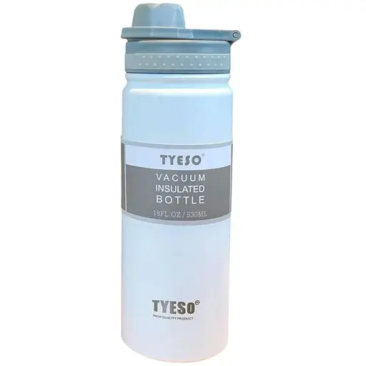Термобутылка Tyeso 530 мл из нержавеющей стали для кофе воды white