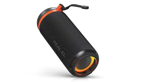 Колонка портативная 2.0 Real-El X-7011 Black, 2 x 5 Вт, пластиковый корпус, Bluetooth, USB - А/USB - C, RGB подсветка, питание от аккумулятора, встроенный микрофон, 86 дБ, 1800мА*ч, время работы 10 час (EL121600 - фото 3