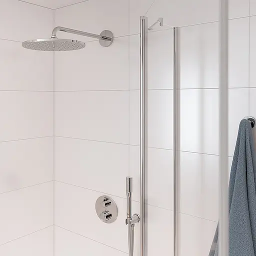 Душова система прихованого монтажу термостатична Grohe QuickFix Precision з Vitalio Rain Mono 310 34880000, Хром - фото 8