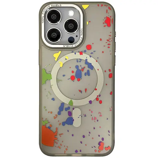 Чохол Epik TPU+PC Flush with MagSafe для Apple iPhone 16 Pro Max 6.9 Titanium grey - фото 1