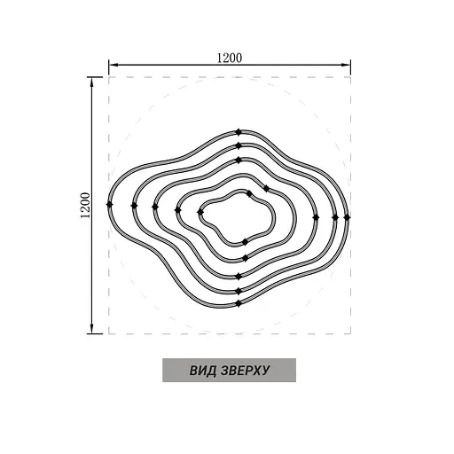 Необычная и эффектная золотая люстра на 5 ярусов Ø 120 см Ст. PCL006-120*100*80*60*40 PGD Line F - фото 5