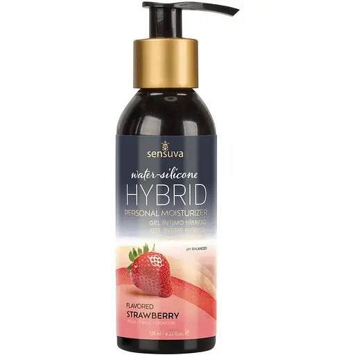 Смазка водно-силиконовая Sensuva Hybrid Strawberry (125 мл)