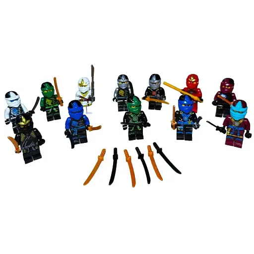 Набір ігрових фігурок Ніндзяго зі зброєю 12 шт. (0301E) - фото 2