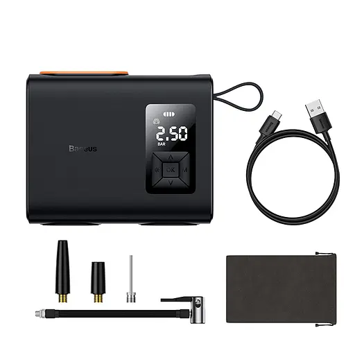 Автомобільний компресор Baseus EnergyPump Mega Dual Cylinder Wireless Inflator (CRNL060001) - фото 8
