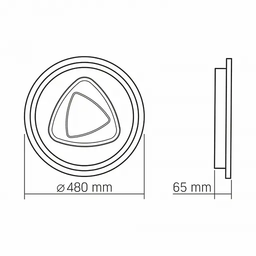 LED світильник функціональний Videx DECORA 56W VL-CLD-997-SL - фото 3