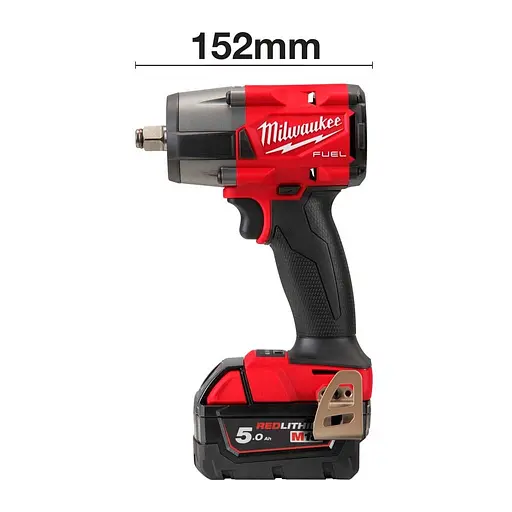 Гайковерт ударний акумуляторний Milwaukee M18 FMTIW2F12-502X 18В АКБ 2х5 А/год 0-2575 об/хв 881 Нм 1/2" ЗП M12-18FC кейс 6.28 кг - фото 7