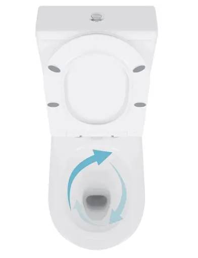 Унитаз напольный Qtap Swan Eco Ultra Quiet с сиденьями Slim Duroplast/ Soft-close/ Quick Release QTSWA27W48748 - фото 5