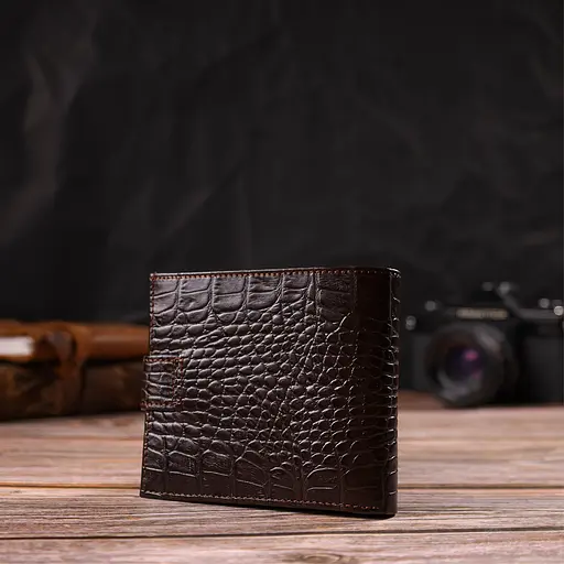 Мужской кожаный кошелек Canpellini 11.5х9.7х2 см acs0025629 - фото 7