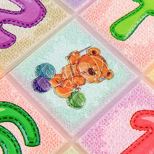 Набор стеновых панелей 3D 700х1400х4мм Алфавит (2шт) SW-00002352 - фото 7