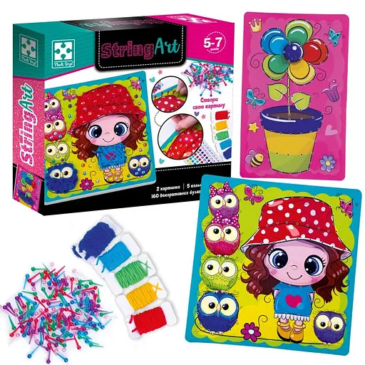 Набір для творчості Стрінг Арт Сонячна прогулянка, Vladi Toys, VT4501-20