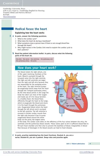 Cambridge English for Nursing Intermediate SB with Audio CD - фото 5