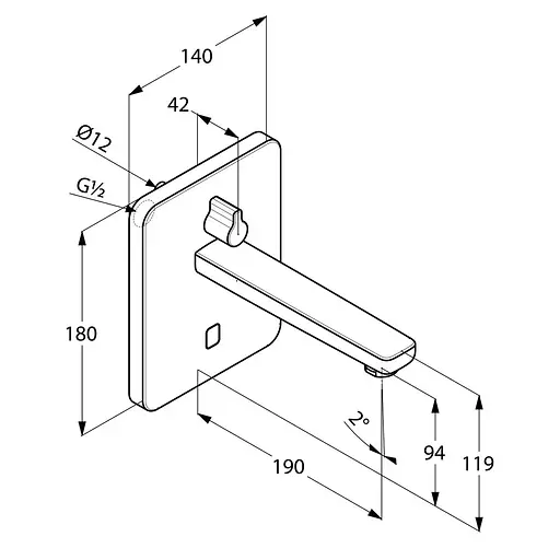 Змішувач для умивальника Kludi Zenta 3850005 - фото 2