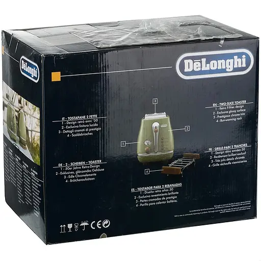 Тостер DeLonghi CTOV 2103 GR (0176129062 / 0230120038) - фото 9