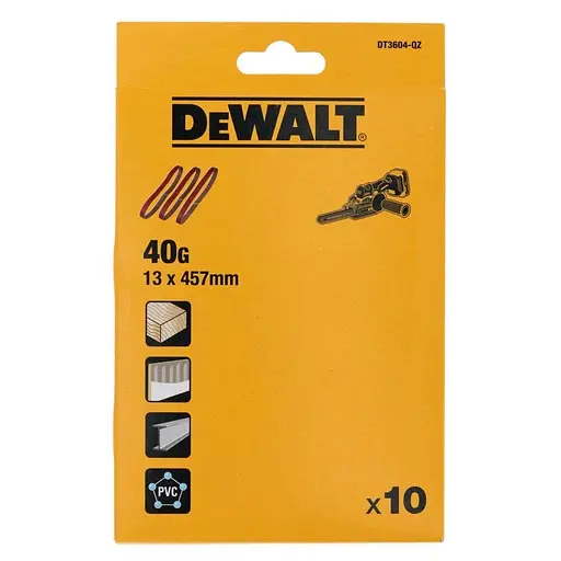 Шлифовальная лента DeWalt P40, 13 х 457 мм 10 шт. (DT3604)