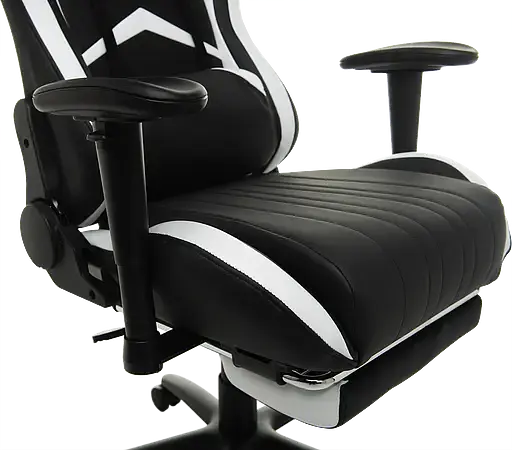 Геймерське крісло GT Racer чорне з білим (X-2534-F Black/White) - фото 9