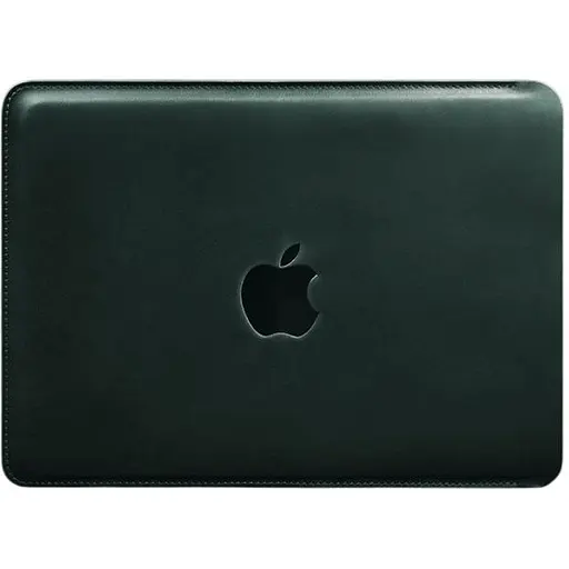 Шкіряний чохол BlankNote для MacBook 14 дюйм Зелений Crazy Horse - фото 1