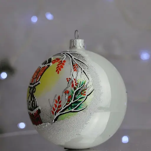 Ялинкова прикраса Санта Шоп Новорічний ліхтар скло (4820001112795) - фото 3