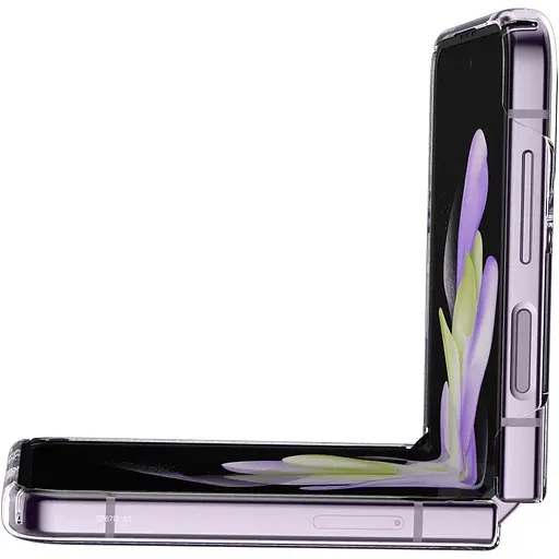 Оригинальный противоударный чехол Spigen Ice Shield для Samsung Galaxy Z Flip4 Crystal Clear (ACS05131) - фото 5