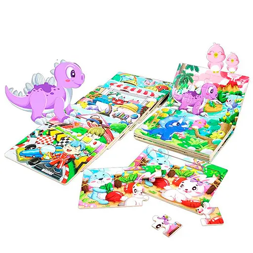 Дерев’яна іграшка Пазли, 12 деталей (В асортименті) - фото 2