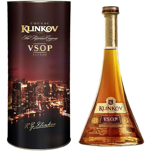 Бренді Klinkov VSOP 40% 0.5 л тубусі