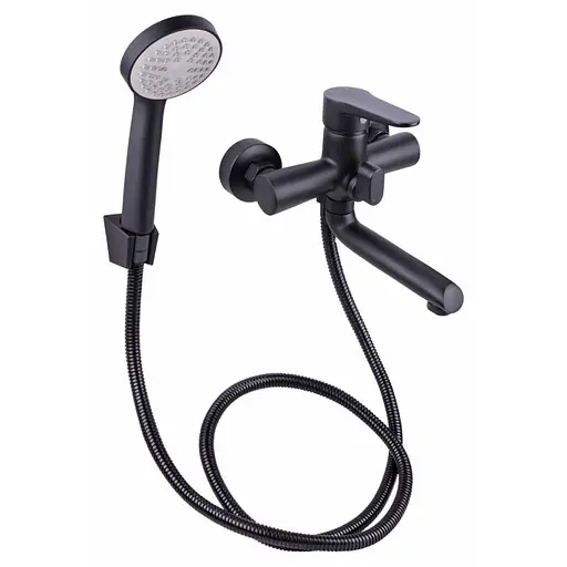 Змішувач для ванни Lidz (BLA)-14 43 006-1 Чорний матовий - фото 1