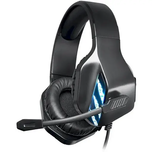 Наушники Defender Rival черный 2хMini jack + USB поворотный микрофон 16 Ом 100 дБ RGB подсветка кабель 2.2 м (64565) - фото 1