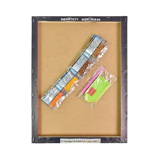 Алмазна мозаїка Strateg ПРЕМІУМ Сонячні квіти розміром 30х40 см (HEG88145) - фото 2