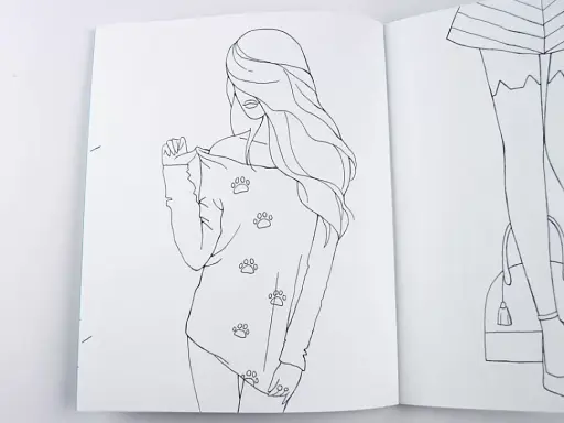 Розмальовка #Girls#Fashion#Cats - фото 4