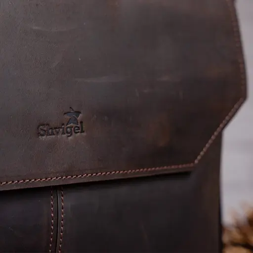Чоловіча шкіряна сумка SHVIGEL 37х31х9,5 см sum0012570 - фото 9
