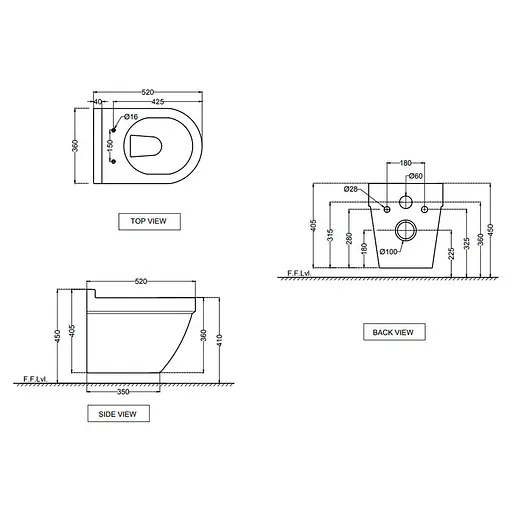 Унитаз подвесной Jaquar Solo SLS-BLM-6953BIUFSM с сидением Soft Close - фото 2