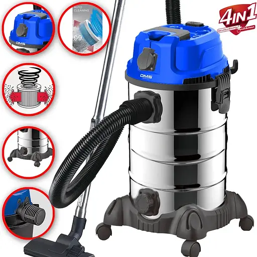 Пылесос DMS NTSC-30 Blue промышленный 30 л - фото 4