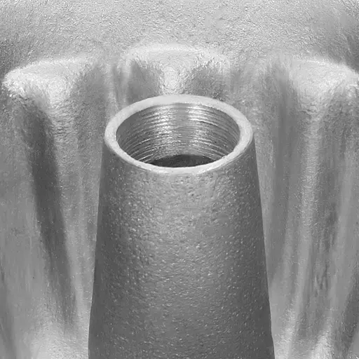 Кільцева алюмінієва форма для випічки кексів з втулкою 20 x 10 см, Хлібпром 83964 - фото 5